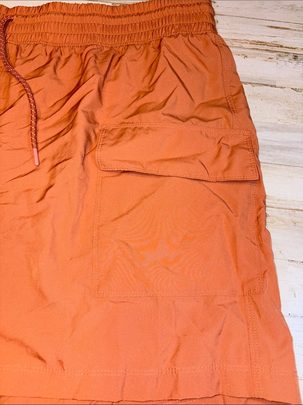Old Navy Strechtech Drawstring Shorts in Rust Brown Plus Size 3X - Picture 7 of 14